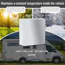 14x14x3 RV Vent InsulatorUniversal RV Skylight Cover with Reflective Surface, Skylight Shade Energy Savings Sunroof for 14X14 RV/Camper Vents