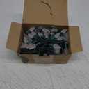 C6 LED Christmas String Lights, 20 ft 60 LED Battery Operated Faceted Strawberry Lights, Waterproof for House Roof Roofline Christmas Tree, White, 2 Pack