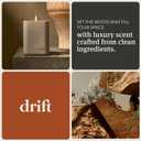 Drift Amber Scented Candle - Home Decor - Fragrance Oil Candle - 60 Day Burn Time - 10.5 oz