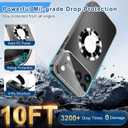 Magnetic Design for iPhone 16 Pro Max Case,[Compatible with MagSafe][Military Grade Drop Protection] Camera Lens Protector Cover Logo View Dust-Proof Matte Shockproof Protective Cover,Silver