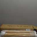 SEEYE Cordless Bamboo Roman Shades, Blackout Natural Bamboo Blinds for Indoor Windows, Roll Up Blind Privacy Shade for Home, Office, Door, UV Resistant & Easy to Install, 23" W x 64" H, Carbonized