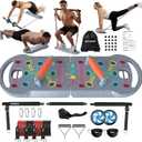 HOTWAVE Push Up Board Fitness, Portable Foldable 20 in 1 Push Up Bar at Home Gym, Pushup Handles for Floor. Professional Strength Training Equipment For Man and Women