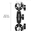 Taisioner Double Super Clamp Mount Umbrella clamp Camera Clamp Pole Clamp for Monitor Bracket Magic Socket Arm Desk Photo Studio Light Stand, Photography Reflector, Flag Holder Mount, Cross Bar