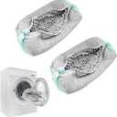 2-Packs Shoe Washing Bag for Washing Machine, Shoe Cleaning Bag for All Shoe Types,Laundry Shoe Bag for Washer and Dryer (Glay)