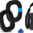 Geekria Sport Cooling-Gel Replacement Ear Pads for Logitech G Astro A30 Headphones Ear Cushions, Repair Parts (Black)