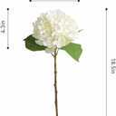 5pcs Realistic Fake White Flowers Artificial Silk Hydrangea Flowers Artificial Flowers Faux Hydrangea Stems for Bouquets Home Table Centerpieces Outdoor Wedding Office Family Party Decoration