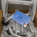 T1 Toilet Seat Riser for Seniors, Raised Toilet Seat with Handles with Adjustable Height Width, 400lb Elevated Commode Chair with Side Clamps, Handicap Toilet Seat for Elderly (Gray)