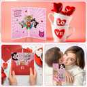 D24TIME Funny Valentines Day Cards Gifts for Him Her Boyfriend Girlfriend Husband Couple Valentines Anniversary Love Card Gift for Kids Family Friends Cat Lovers Birthday Greeting Cards with Envelopes
