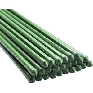 BTSD-home Garden Stakes 55inch Steel Plant Stakes Sturdy Tomato Stakes, Pack of 25