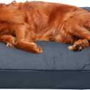 FurHaven Dreamer Sofa Orthopedic Dog Bed for Large Dogs with Orthopedic Egg Crate Memory Foam for Joint Support, Removable Washable Cover, Jumbo/XL, Quilted Sofa, Iron Gray