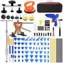 VEXTRO Paintless Dent Repair Kit, Dent Puller kit,Dent Removal Tools with Metal Dent Lifter, Bridge Puller, Slide Hammer T-Bar, PDR Kit for Car Dent Repair, Auto Body Dent Puller, Hail Damage Removal