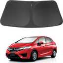 Windshield Sun Shade Compatible with Honda Fit 2015-2020 Accessories Custom Fit Sunshade Foldable Front Sun Visor Protector Blocks Sun Rays