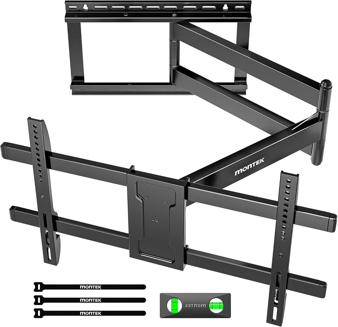 monTEK Long Arm TV Wall Mount for Most 43-80 Inch TVs, 42 Inch Long Extension TV Mount Swivel and Tilt, Full Motion Wall Mount Tv Bracket Fit Max VESA 600 x 400mm, Up to 110 lbs, 16,18 Studs