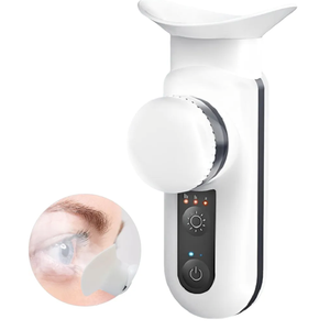 Heated USB Nano Eye Moisturizer & Soother - Portable Drops Steamer for Dry Eye, Rechargeable Electric Mist Sprayer With Warm Compress for Stye Relief, Home & Travel, Off White