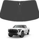 Proadsy Upgrade Windshield Sunshade Custom Fit Tundra 2025 2024 2023 2022 Limited SR5 Platinum TRD Pro Pickup Block Sun UV Shield Protector Foldable Front Window Shade Accessories (Tundra 2022-2024 2025)