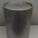 2 Piece Cylindrical Coffee Table Metal Cylindrical Small Side Table for Living Room Sofa Apartment Small Space,Silver, 16" D * 16" W * 22.25"