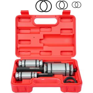 DAYUAN Upgraded 3 Pcs 1-1/8 inch to 3-1/2 inch Exhaust Pipe Expander Tool Set, Tail Pipe Spreader Kit Compatible with Most Vehicles and Trucks Red Case