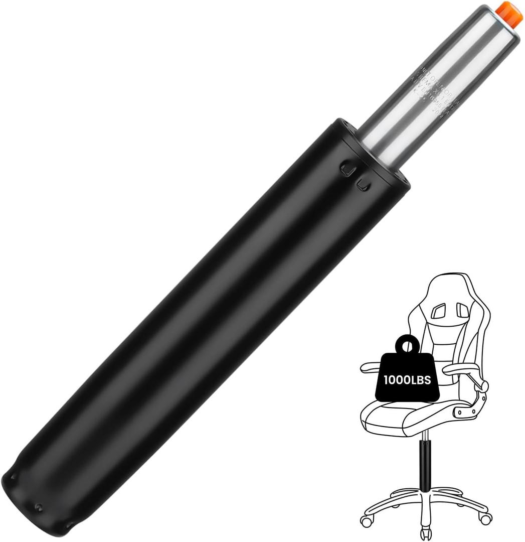 Office Chair Cylinder Replacement - Heavy Duty Class 4 Hydraulic Pneumatic Gas Lift Cylinder(12" to 18" Adjustable, 1000 lbs Capacity) - Universal Fit for Most Executive Office Chairs (5.9" Stroke)