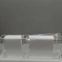 BEYGORM Acrylic Monitor Stand for Full Keyboard, 20" Wide 2-Tier Riser with Storage Shelf and Phone Holder, Desktop Organizer for Laptop, Printer, Screen (Clear)