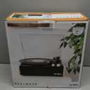 Victrola Eastwood  Bluetooth Record Player  3-Speed Turntable, Premium MM Cartridge, Vinyl Stream for Wireless Streaming, Removable Dust Cover, Built-in Speakers (Bamboo)