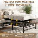 Foldable Box Spring, Bunkie Board Queen Size 60"x80", 10MM Bed Support Board, Anti-Sag Mattress Support for Slatted Bed Frame, Bunk Bed & Platform Bed