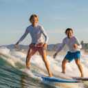 Cozople 7-20T Boys Swim Trunks with Compression Liner Big Boys Quick Dry Bathing Suit Stretch 2 in 1 Beach Swimming Shorts (Flesh Pink)