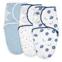 Organic Baby Swaddle Sleep Sacks, 3-Pack Swaddles for Newborns Baby Essentials, Infant 0-3 Months, 100% Cotton Soft & Snug Adjustable Wrap Nursery Swaddling Blankets Improves Sleep (Starry Skies)