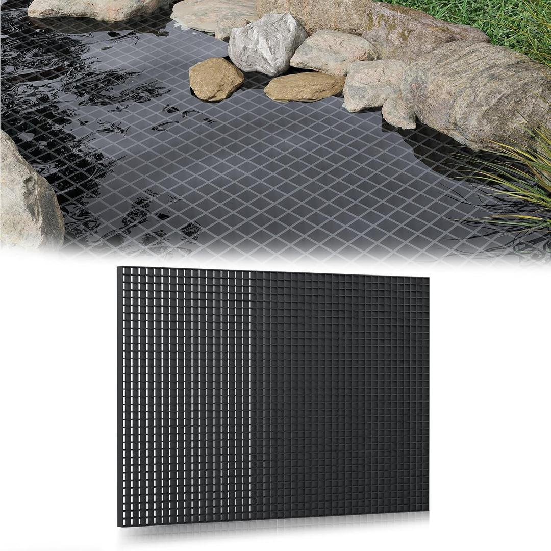 24x36 in Fountain Basin Grate, Black Reservoir Grates, for Pond/Water Garden/Waterfall/Fountain, Holds Rock Bubbler and Other Decoration Objects