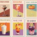 DIYGEMDOT 6 Pack DIY Paint by Numbers Kit for Adults & Beginners, Cocktail Easy Paint by Number Kits, 9.8 X 13.8 inches for Home Decor