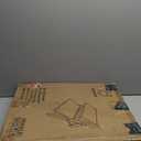 Foldable Dog Stairs/Ramp with 2 Steps - Durable Wooden Pet Stairs for Small, Medium, Large Dogs - Black (No Assembly Required)