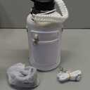 DYSANKY Insulated Water Bottle | Thickened Stainless Steel Vacuum Metal | Portable Sports Half Gallon Large Water Jug for Gym and Hiking with Straw, Carrier Bag, Handle Strap | BPA-Free 64 oz (Advanced Black)