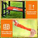 Utheer 28 Inch Silicone Griddle & Spatula Mat for Blackstone Griddle, Heavy Duty Food Grade Silicone Mat, All Season Cooking Protective Grill Cover, 28 Inch Blackstone griddle cover (Orange)