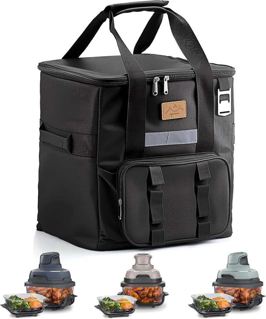 Carrying Bag Compatible with Ninja Crispi Air Fryer, Portable Bag Waterproof Outdoor Protector Bag Accessories for Ninja Crispi