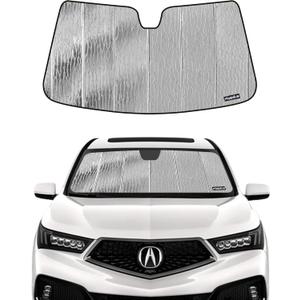 Pigenius Windshield Sunshade for Acura MDX 2014-2020, Reversible Silver/Black