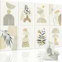 Art3d Soundproof Wall Panels 48"x32", 8-Pack Acoustic Wall Art Panels, Sound Absorbing Decorative Wall Panels for Living Room, Bedroom, Kitchen, Studio, Polyester UV Print (Boho Style)