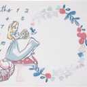 Disney Alice in Wonderland White, Pink, and Blue Cheshire Cat Super Soft Photo Op Milestone Baby Blanket