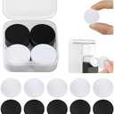 2 Pcs NFC Tags, Stickers Cards With Adhesive Back, Round Rewritable Cards, 504 Bytes Memory Compatible With NFC Enabled Phones (25mm)