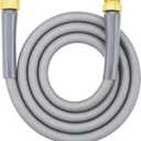 SKYWARD Short garden hose with Female to Male Metal Connector, nylon braided, inner tube PVC material, flexible and lightweight, Kink Free Water Hose, easy to use & Store (6ft)