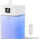 JRD Humidifiers for Bedroom, Cool Mist Humidifier 4L for Large Room, 40H Runtime, Night Light, 360° Nozzlefor Home, Office, Baby Nursery, Plants