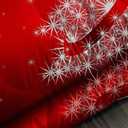 kxry Merry Christmas Comforter Set Santa Claus Deer Christmas Tree Galaxy Red Bedding Quilt Full Size for Girls Boys Kids 1 Comforter + 2 Pillow Cases