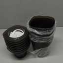 Self Watering Planter 8 Pcs,4.3 Inch Flower Plant Pot with Inner Pot, Indoor Self Watering Planter Pot for Herbs, Flowers (Black)