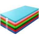 Geetery 7 Pieces Kids Rest Mat Unassembled Portable Preschool Rest Nap Mats with Name Tag Holder for Toddler Daycare Kids Students Preschool Classroom Home(Contemporary)