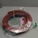 Hi-Na 6ft Collapsible Shower Threshold Water Dam Water Barrier for Shower and Water Stopper Keeps Water Inside Water Threshold for Wet and Dry Separation (6ft, Black)