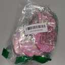 6 Pack Sparkly Pokect Heart Mirror Travel Compact Magnifying Folding Mirror for Purse Mini Vanity Cosmetic Lashes Makeup Double-Sided Cute Glitter Pink (Heart Glitter Pink with Bow)