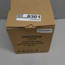 POLIVIAR Tea Kettle, 2.7 Quart Blue Finish with Wood Pattern Handle Loud Whistle Food Grade Stainless Steel Teapot, Anti-Hot Handle and Anti-Rust, Suitable for All Heat Sources JX2025-TB30 (Aqua Green)