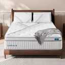 King Size Mattress, Lechepus 14Inch King Mattress in Box, Medium Plush Hybrid with Memory Foam & 7-Zone Individual Pocket Spring, Motion Isolation & Pressure Relief, 76"*80"