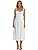 Women Floral Corset Dress, Boho Summer Spaghetti Straps Square Neck Casual Midi Dress Flowy Slit Bustier Dresses (Large, White)