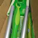 Swiffer Sweep & Mop Deluxe 2-in-1 Multi-Surface Kit for Floor Cleaning, Includes 1 Sweeper Device, 5 Dry Sweeping + 6 Wet Mopping Heavy Duty Cloths, Black
