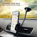 Vansky Car Phone Holder Mount, 3-in-1 Universal Cell Phone Holder Car Air Vent Holder Dashboard Mount Windshield Mount Fit for iPhone 17 16 15 14 13 Pro Max, Samsung S24 S23 LG Sony and More