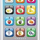 Wolmund Toy Learning Play Cell Phone with 8 Functions and Dazzling Lights Interactive Toy for Toddler Baby Kids Boys Girls
